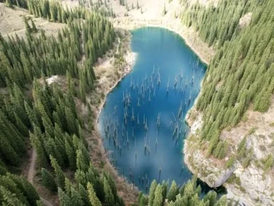 Kaindy Lake Kazakhstan