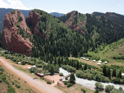 Trekking in Kyrgyzstan -Jety-Oguz-Red Rocks & Broken Heart